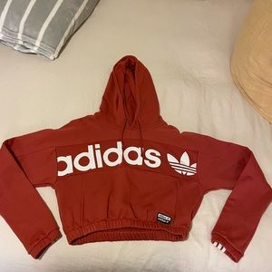 Adidas crop top hoodie
